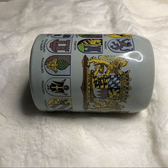 Vintage German family crest mug large heavy - Picture 4 of 7